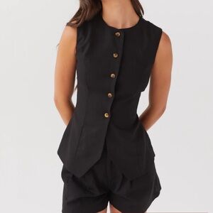 Peppermayo Black Sleeveless Top
